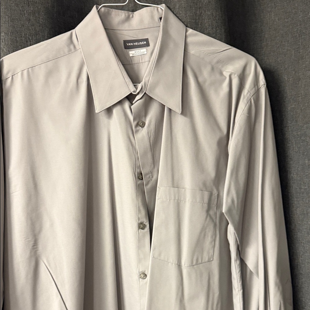 Van Heusen Light Gray Dress Shirt